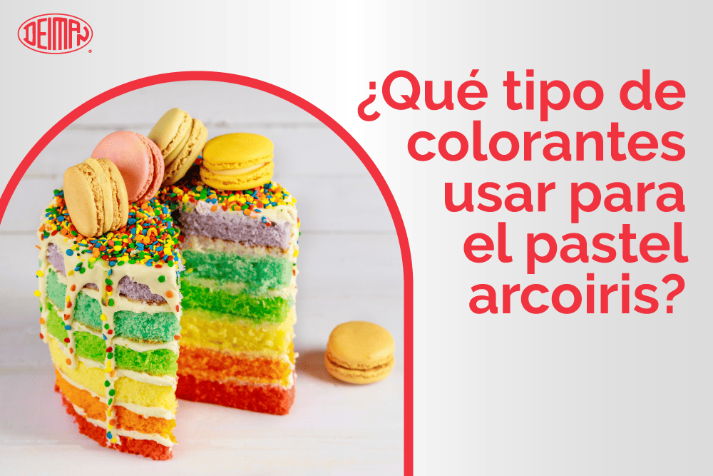 ¿Qué tipo de colorantes usar para el pastel arcoiris?
