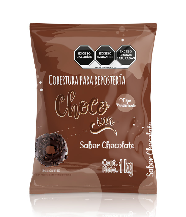 cobertura para panificación sabor chocolate choco inn